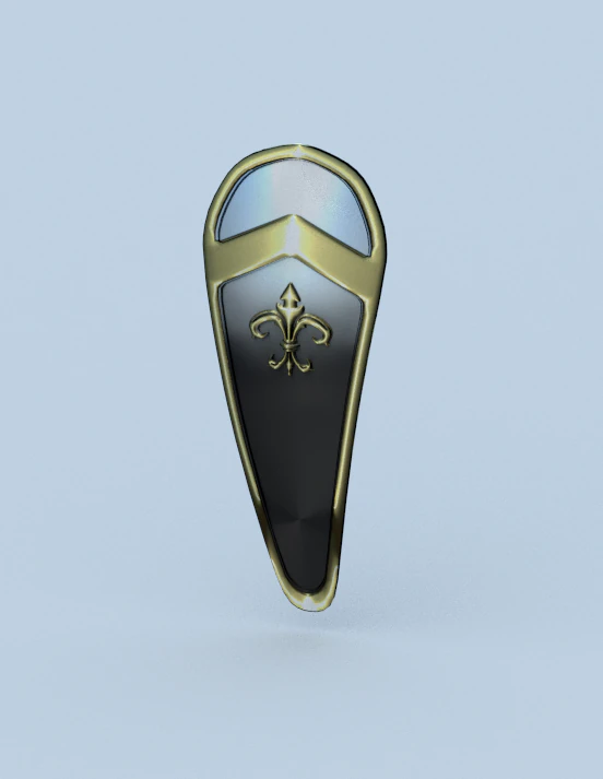 kite shield 3D Model .c4d .max .obj .3ds .fbx .stl .blend 