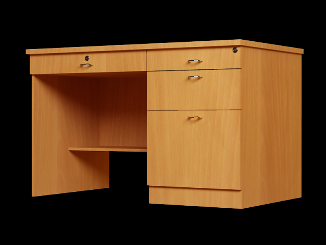 desk 01 Model 3D .c4d .max .obj .3ds .fbx .stl .blend 