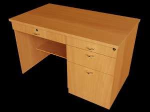 desk 01 Model 3D