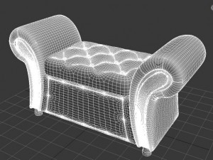 pouf 3D Модель