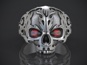 ring skull without jaw 3D प्रिंट मॉडल