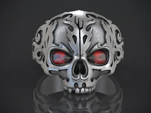 ring skull without jaw 3D Print Model