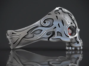 ring skull without jaw 3D Print Model