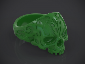ring skull without jaw 3D प्रिंट मॉडल