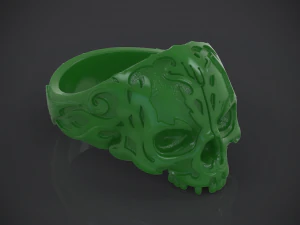 ring skull without jaw 3D Print Model