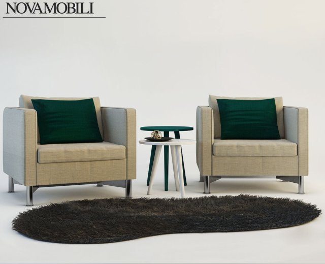 novamobili itally reeftrio  hairgeometry carpet 3D Model .c4d .max .obj .3ds .fbx .stl .blend 