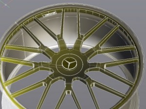 mercedes cls 63 amg wheel 3D Model