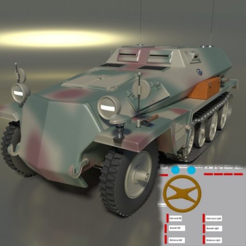 germany armor tranparter Model 3D .c4d .max .obj .3ds .fbx .stl .blend