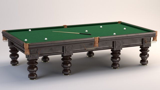 billiards Model 3D .c4d .max .obj .3ds .fbx .stl .blend