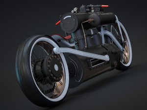 steampunk bike 3D Modell