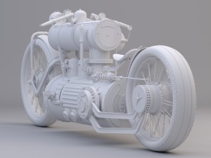 steampunk bike 3D Modell