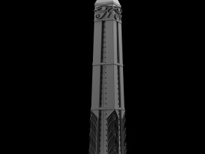 modern pharaonic obelisk Model 3D
