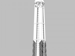 modern pharaonic obelisk Model 3D
