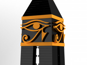 modern pharaonic obelisk Model 3D