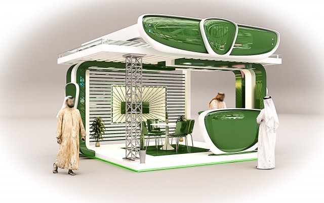 exhibition-stand Modelo 3D .c4d .max .obj .3ds .fbx .stl .blend 