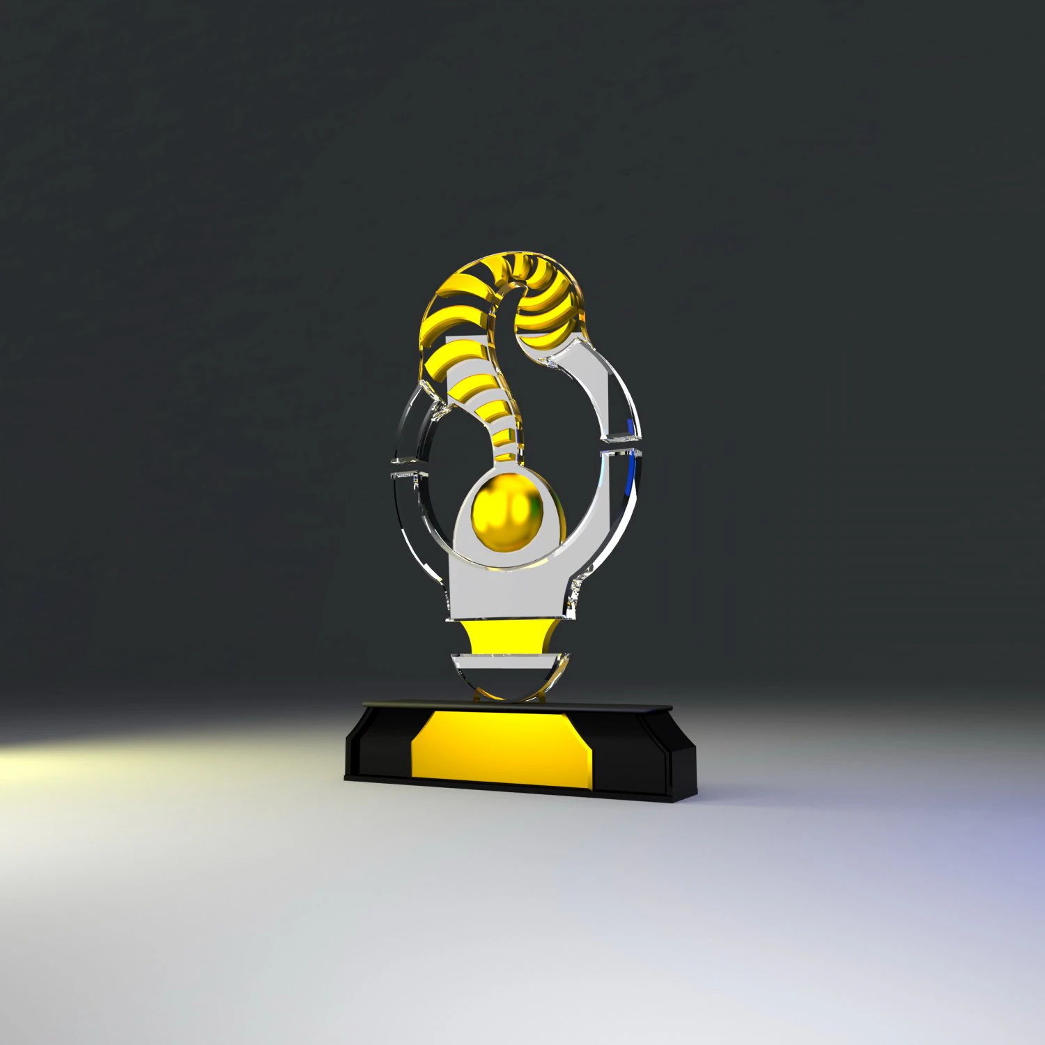 medal award low-poly 3D Model .c4d .max .obj .3ds .fbx .stl .blend