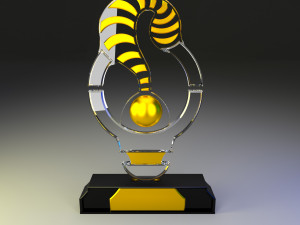 medal award low-poly 3D Model