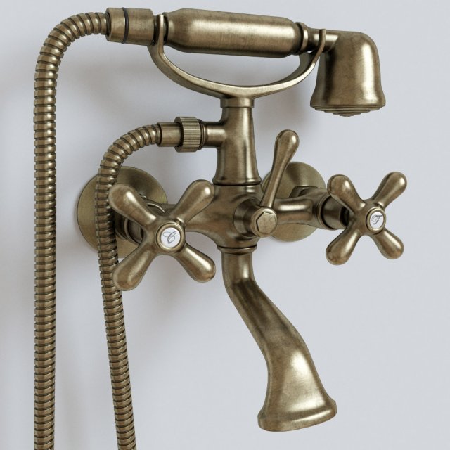 bathshower mixer emmevi deco Modello 3D .c4d .max .obj .3ds .fbx .stl .blend 