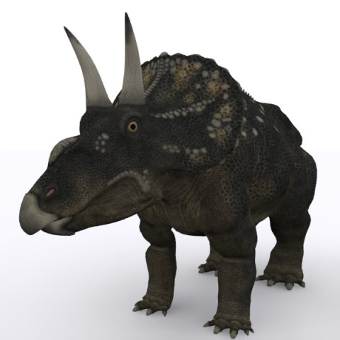 Diceratops dinosaur Modèle 3D .c4d .max .obj .3ds .fbx .stl .blend 
