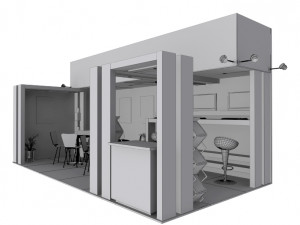 mtca exhibition booth 3D 모델