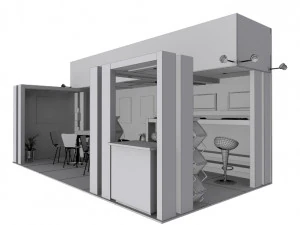 mtca exhibition booth 3D Model