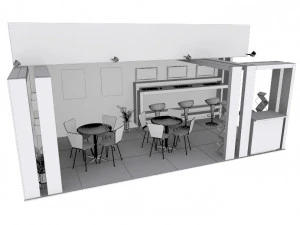 mtca exhibition booth 3D Model