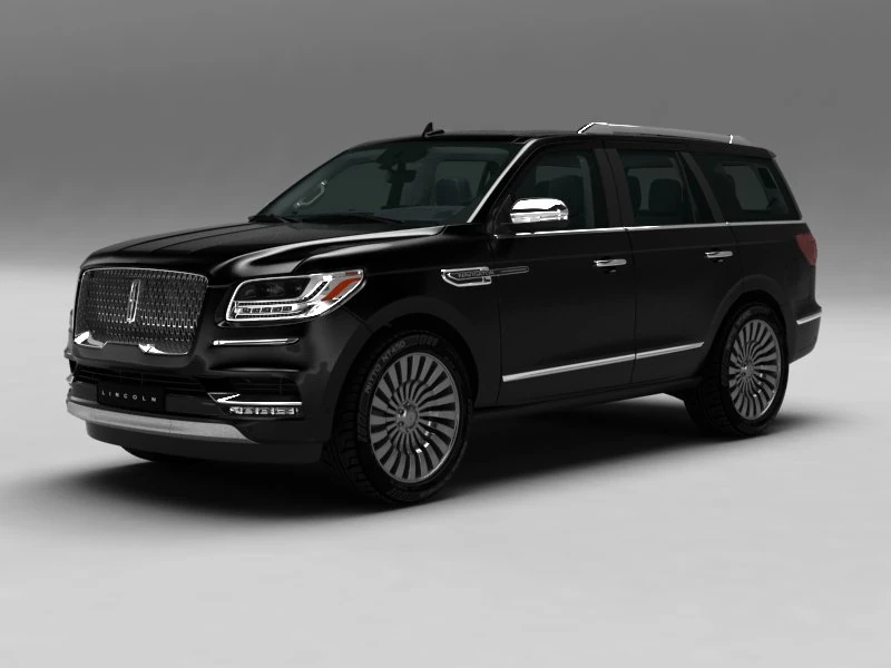 Lincoln navigator suv luxury car 3D Model .c4d .max .obj .3ds .fbx .stl .blend
