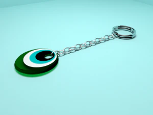keychain cats eye 3D Model