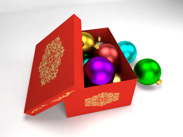christmas balls 3D Model .c4d .max .obj .3ds .fbx .stl .blend 
