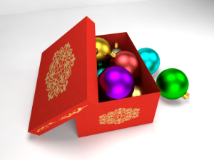 christmas balls 3D Model