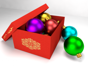 christmas balls 3D Model
