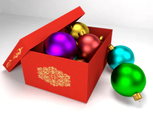 christmas balls 3D Model