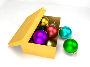 christmas balls 3D Model