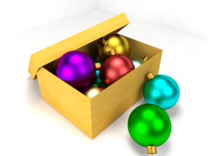 christmas balls 3D Model
