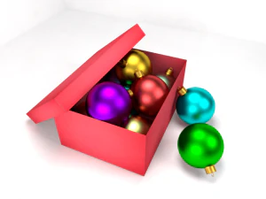 christmas balls 3D Model
