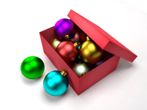 christmas balls 3D Model