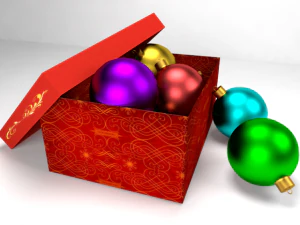 christmas balls 3D Model