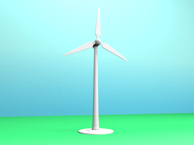 wind power 3D Model .c4d .max .obj .3ds .fbx .stl .blend 