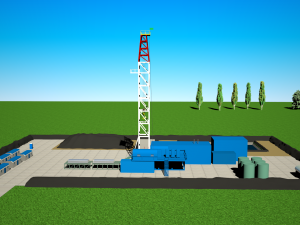 drilling area 3D Model