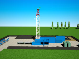 drilling area 3D Model