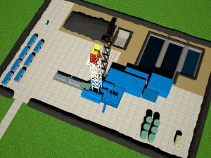 drilling area 3D 模型