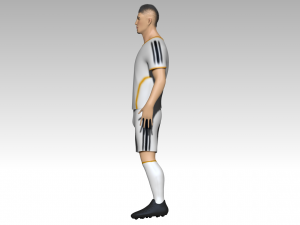 footballer 3D Model