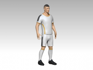 footballer 3D Model