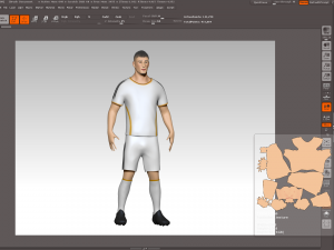 footballer 3D Model
