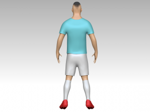 footballer Modelo 3D