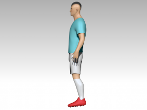 footballer Modelo 3D