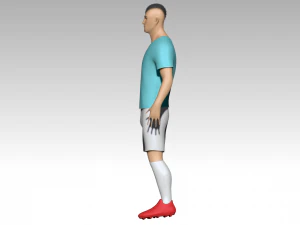 footballer 3D Model