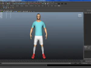 footballer 3D Model