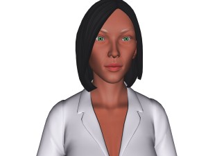 cartoon woman Model 3D