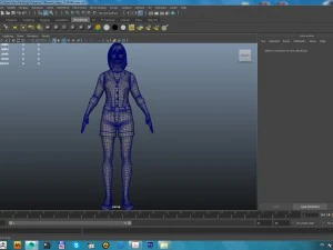 cartoon woman 3D Model